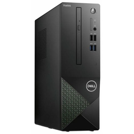 Dell Vostro 3710 - SFF Core i3 12100 / up to 4.3 GHz - RAM 8 GB - SSD 256 GB - NVMe - DVD writer - UHD Graphics 730 - Gigabit Ethernet, Bluetooth - Win 11 Pro - monitor: none - black - BTP - with 3 ye