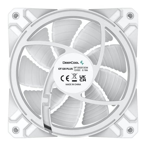 DeepCool CF120 Plus 3 Pack Rgb 120mm Fan, White